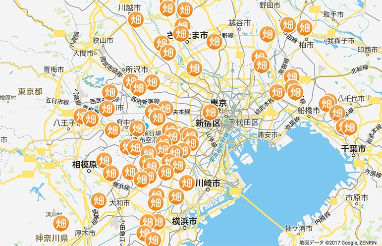 近所にあるレンタル畑・貸し農園・市民農園・シェア畑をチェック!